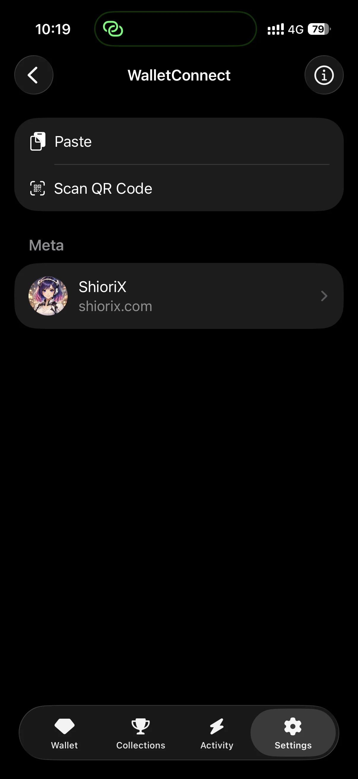 Wallet successfully paired